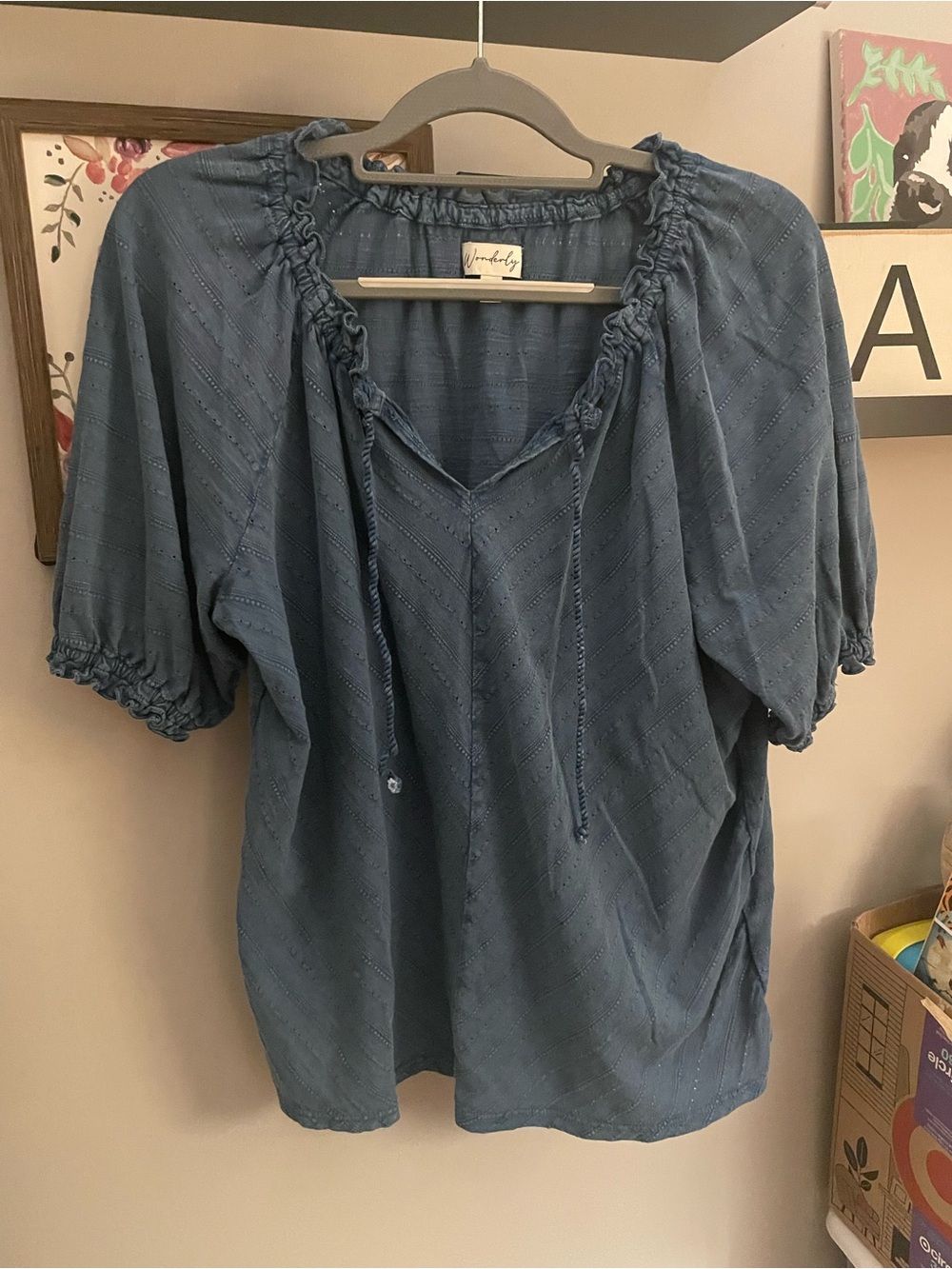 Wonderly Blue Blouse
